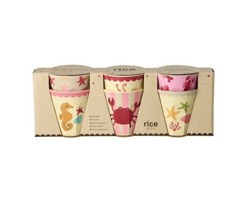 RICE A/S Kinderbecher Melamin Kinderbecher Set robust 6er Becherset farbenfrohes Design RICE A/S Kinderbecher Melamin Kinderbecher Set robust 6er Becherset farbenfrohes Design von RICE A/S