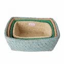 Rice - Rectangular Bread Basket Set of 4 - Follow The Call of The Disco Ball Rice - Rectangular Bread Basket Set of 4 - Follow The Call of The Disco Ball von RICE BY RICE