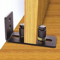 Verstellbare Gleitbodenführung aus Kohlenstoffstahl für Scheunentor-Hardware-Zubehör (Doppelrolle), T-Audace von RICEEL