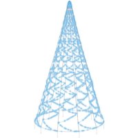 VidaXL LED-Weihnachtsbaum für Fahnenmast Blau 3000 LEDs 800 cm von RICEEL