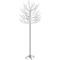 VidaXL Weihnachtsbaum 220 LEDs Warmweißes Licht Kirschblüten 220 cm von RICEEL