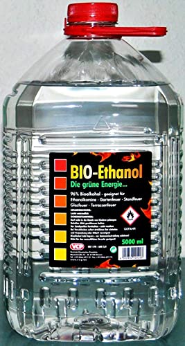 5lt Bioethanol Brennstoff Flüssigkeit Umweltfreundlich Natur geruchlos Kamin DF 7050334 von RICEL SUD