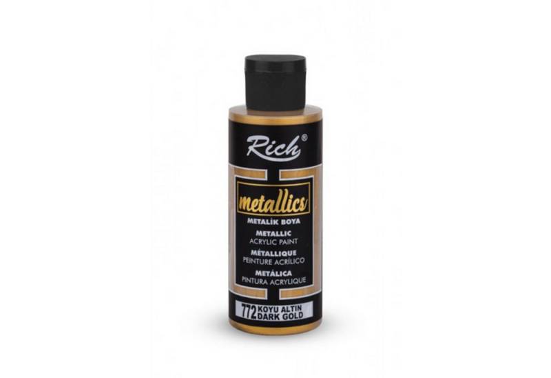 RICH Acrylfarbe Rich Metallics Effektfarbe Paint - 25/60/120/500 ml - Uber 10 Farben von RICH