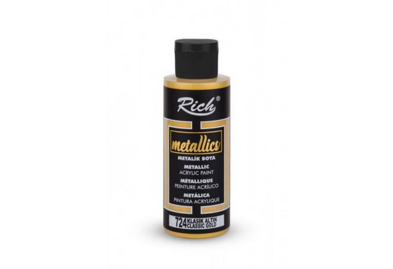 RICH Acrylfarbe Rich Metallics Effektfarbe Paint - 25/60/120/500 ml - Uber 10 Farben von RICH