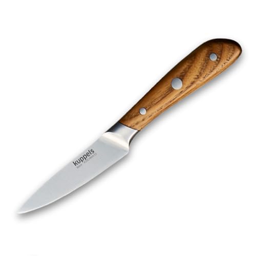Kuppels WAVE Schälmesser | 10 cm Klinge | extra scharf & schnitthaltig | Klingenstahl | rostfrei, poliert | Gemüsemesser | Obstmesser | Garniermesser | Küchenmesser scharf | kleines Küchenmesser von Kuppels