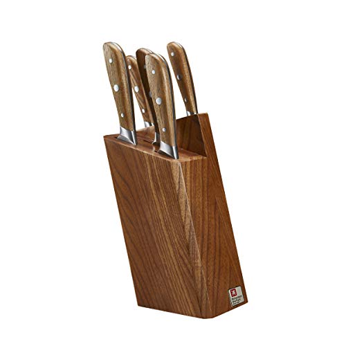 Richardson Sheffield SCANDI Messerblock Set 5-teilig aus Eschenholz | Spickmesser, Allzweckmesser, Kochmesser, Tranchiermesser, Brotmesser | gehärteter Klingenstahl | rostfrei | Küchenmesser von RICHARDSON SHEFFIELD