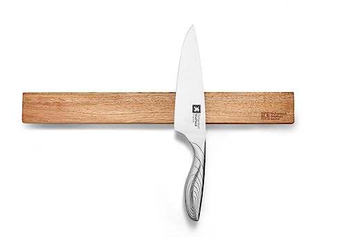 RICHARDSON SHEFFIELD Messerhalter mit Magnetleiste | Akazien-Holz | Holzleiste mit extra-starkem Magnet | 40 cm Lang | Messerblock Magnetisch Holz für Messer von RICHARDSON SHEFFIELD