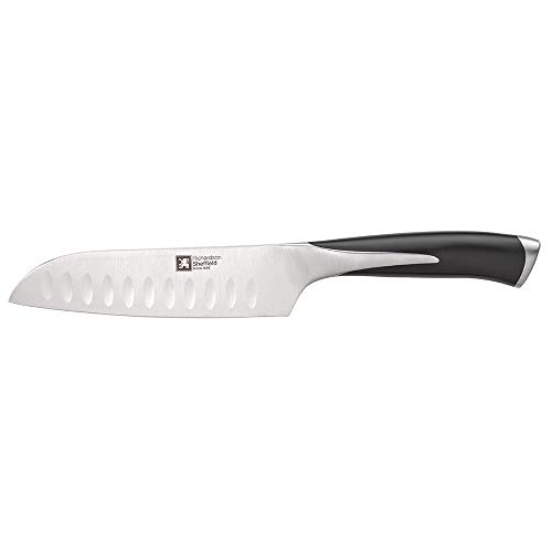 Richardson Sheffield KYU Santoku-Messer, schmale Klinge, extrem scharf & schnitthaltig, rutschfester Griff, spülmaschinenfest & rostfrei von RICHARDSON SHEFFIELD