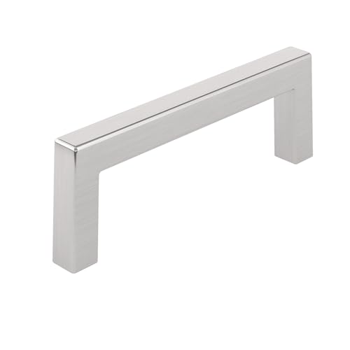 Richelieu Hardware - BP87396195 - Contemporary Metal Pull - 873-3 25/32 in (96 mm) - Brushed Nickel Finish von RICHELIEU