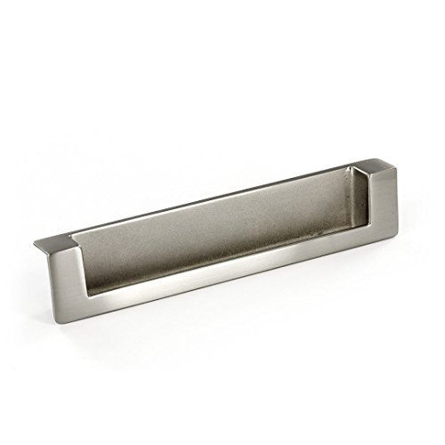 Richelieu Hardware - BP897128195 - Contemporary Recessed Metal Pull - 8971-5 1/32 in (128 mm) - Brushed Nickel Finish von RICHELIEU