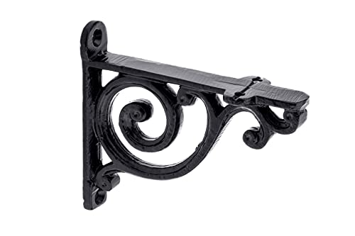 Richelieu Hardware BP9441100900 Dekorativer Regalträger 10,0 cm Rustikal/Mattschwarz von RICHELIEU