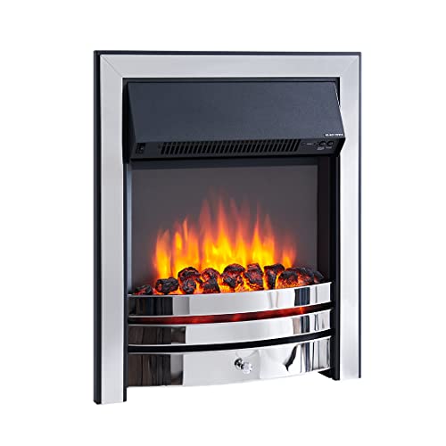 BALDERIA Elektrokamin Cosmo | Elektrische Kamineinheit mit 3D-Flammeneffekt | Heizung 2000W, LED-Beleuchtung | Kamin mit Fernbedienung, Timer & Thermostat | Chrom BALDERIA Elektrokamin Cosmo | Elektrische Kamineinheit mit 3D-Flammeneffekt | Heizung 2000W, LED-Beleuchtung | Kamin mit Fernbedienung, Timer & Thermostat | Chrom von BALDERIA