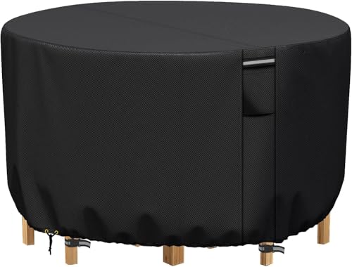 RICHIE Garden Furniture Covers Waterproof Garden Outdoor Table Cover 300x90cm, Heavy Duty 600D Oxford PVC Breathable Coating for Furniture Sets Patio Table Cover Black DHCFC300-BK von RICHIE