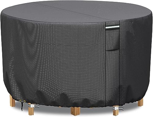 RICHIE Garden Furniture Covers Waterproof Garden Outdoor Table Cover 300x90cm, Heavy Duty 600D Oxford PVC Breathable Coating for Furniture Sets Patio Table Cover Black DHCFC300-GY von RICHIE