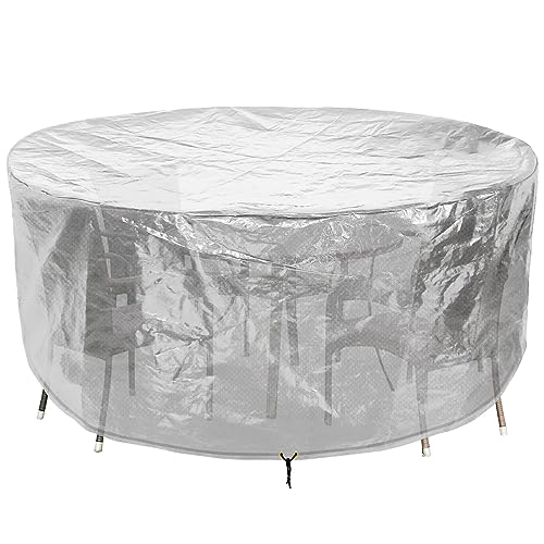 RICHIE Gartenmöbel-Abdeckungen wasserdichte Gartentischabdeckung 230x90 cm Outdoor-Tischabdeckungen für Gartenmöbel Gartenabdeckungen Rund Atmungsaktiv Polyethylen für Tisch (Transparent 230×90cm) RICHIE Gartenmöbel-Abdeckungen wasserdichte Gartentischabdeckung 230x90 cm Outdoor-Tischabdeckungen für Gartenmöbel Gartenabdeckungen Rund Atmungsaktiv Polyethylen für Tisch (Transparent 230×90cm) von RICHIE