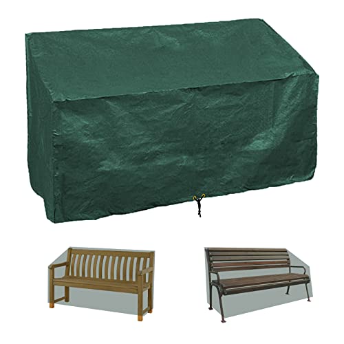 RICHIE Gartenstuhl-Abdeckung, Outdoor-Terrassenstuhl, wasserdichte Abdeckung zur Aufbewahrung, Garten-Stapelstuhl-Abdeckung, 193x66x63/89cm, UV-Schutz, jedes Polyethylen (Grün 193x66x63/89cm) von RICHIE