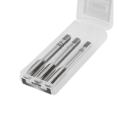 RICHMANN Gewindebohrer Set M14 x 2,0 / HSS-G (TOP), Si-Cr, 3-tlg. - Vorschneider, Mittelschneider, Fertigschneider - Hand-Gewindebohrer Set - DIN 352, Gewindeschneider/Feingewinde/Fertigschneider von RICHMANN