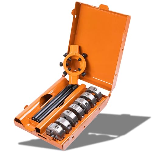 RICHMANN PREMIUM Schneideisenset Gewindeschneidersatz (M3-M12) - 8-teilig aus Si-Cr Federstahllegierung, DIN 223 Norm von RICHMANN