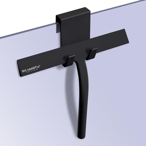 RICHMIRTH Silikon-Gummi-Klinge Duschabzieher 22,9 cm in der Breite Fensterabzieher Autoabzieher Badezimmer Duschabzieher Klarglas Wandreiniger für Dusche, Glas, Fenster von RICHMIRTH