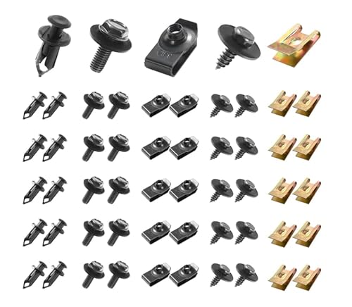 100 Stück Blechmutter Schraube Mutter Clip Kit Auto Body Undertray Fender Schrauben, Blechmutter Schraube Mutter Clip Kit,für Auto Feder Blechnmutter und U Typ Karosserieschrauben 100 Stück Blechmutter Schraube Mutter Clip Kit Auto Body Undertray Fender Schrauben, Blechmutter Schraube Mutter Clip Kit,für Auto Feder Blechnmutter und U Typ Karosserieschrauben von RICKMASK