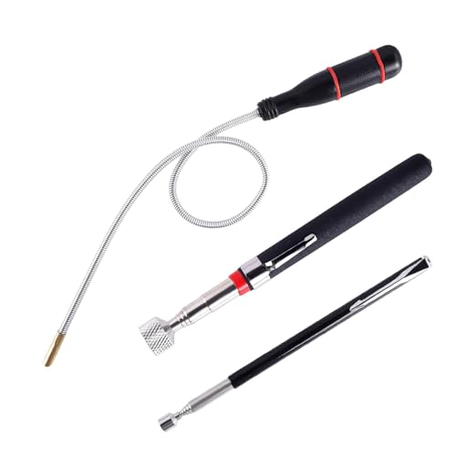 Teleskop Magnet Stab Magnetheber 3 Stück: Teleskopstab Magnet Werkzeug Flexibler Magnetheber Magnetstabgreifer Teleskopmagnet Stabmagnet Extra Stark - 1.5LB 3LB 5LB von RICKMASK