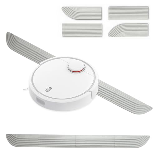RICKMASK Türschwellenrampe Saugroboter Rampe Türschwelle für Saugroboter,Silikon Schwellenrampe für Alle Staubsaugroboter Zubehör,Robuste Konstruktion und Einfache Handhabung (Grau, 69cm) von RICKMASK