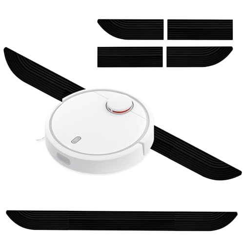 Türschwellenrampe Saugroboter Rampe Türschwelle für Saugroboter,Silikon Schwellenrampe für Alle Staubsaugroboter Zubehör,Robuste Konstruktion und Einfache Handhabung (Schwarz, 69cm) von RICKMASK