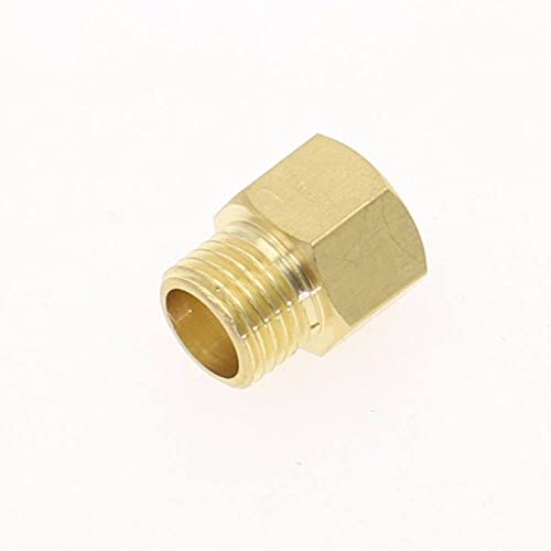 RICODA Messinggelenk F/M 1/8" 1/4" 3/8" 1/2 BSP M10x1 Außengewinde auf Innengewinde Messingrohrverbinder Kupferkupplungsadapter Gewindeanschluss, DN20 Außengewinde (3l4), M10x1 Innengewinde von RICODA