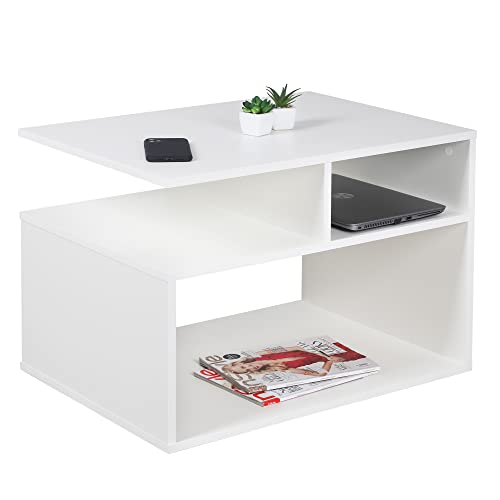 RICOO Couchtisch mit Stauraum weiß matt Wohnzimmertisch Holz WM095-WM Coffee Table 69 x 50 x 50 cm Tisch Wohnzimmer Sofatisch klein Couch Tisch RICOO Couchtisch mit Stauraum weiß matt Wohnzimmertisch Holz WM095-WM Coffee Table 69 x 50 x 50 cm Tisch Wohnzimmer Sofatisch klein Couch Tisch von RICOO