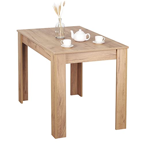 RICOO Esstisch klein 110 x 75 x 68 cm Küchentisch WM088-EG Esszimmertisch Eiche Gold Braun RICOO Esstisch klein 110 x 75 x 68 cm Küchentisch WM088-EG Esszimmertisch Eiche Gold Braun von RICOO