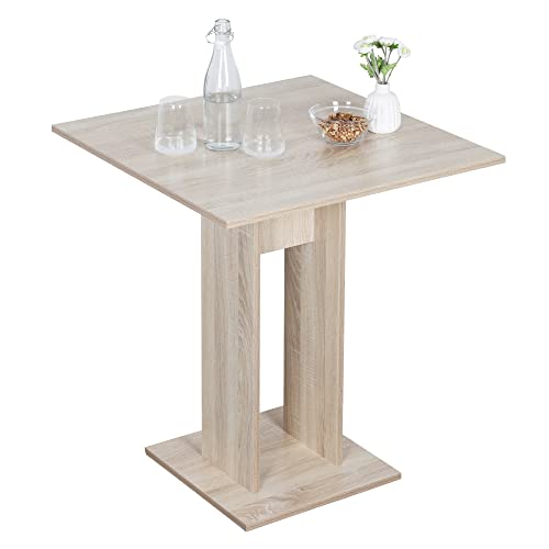 RICOO Esstisch klein 68 x 78 x 68 cm Küchentisch WM087-ES Eiche Sonoma Braun RICOO Esstisch klein 68 x 78 x 68 cm Küchentisch WM087-ES Eiche Sonoma Braun von RICOO