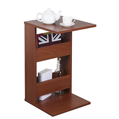 RICOO Kleiner Beistelltisch Holz 35 x 60 x 40 cm WM042-ER Couchtisch mit Stauraum Eiche Rustikal Braun Wohnzimmertisch Kleiner Tisch Wohnzimmer Sofatisch Beistelltische C Form Konsolentisch RICOO Kleiner Beistelltisch Holz 35 x 60 x 40 cm WM042-ER Couchtisch mit Stauraum Eiche Rustikal Braun Wohnzimmertisch Kleiner Tisch Wohnzimmer Sofatisch Beistelltische C Form Konsolentisch von RICOO