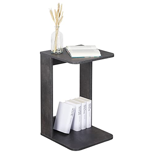 RICOO Kleiner Beistelltisch Holz 39 x 62 x 39 cm Couchtisch klein in Betonoptik Grau – WM044-BG, Konsolentisch, Wohnzimmertisch für Couch, Kleiner Tisch, Mini Tisch klein, Sofatisch in C-Form RICOO Kleiner Beistelltisch Holz 39 x 62 x 39 cm Couchtisch klein in Betonoptik Grau – WM044-BG, Konsolentisch, Wohnzimmertisch für Couch, Kleiner Tisch, Mini Tisch klein, Sofatisch in C-Form von RICOO