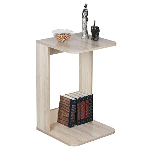 RICOO Kleiner Beistelltisch Holz 39 x 62 x 39 cm Couchtisch klein in Eiche Sonoma Braun – WM044-ES, Konsolentisch, Wohnzimmertisch für Couch, Kleiner Tisch, Mini Tisch klein, Sofatisch in C-Form RICOO Kleiner Beistelltisch Holz 39 x 62 x 39 cm Couchtisch klein in Eiche Sonoma Braun – WM044-ES, Konsolentisch, Wohnzimmertisch für Couch, Kleiner Tisch, Mini Tisch klein, Sofatisch in C-Form von RICOO