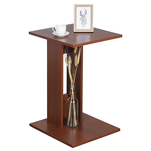 RICOO Kleiner Beistelltisch Holz 40 x 62 x 45cm Couchtisch klein in Eiche Rustikal Braun WM043-ER, Konsolentisch, Wohnzimmertisch für Couch, Kleiner Tisch, Mini Tisch klein, Sofatisch in C-Form RICOO Kleiner Beistelltisch Holz 40 x 62 x 45cm Couchtisch klein in Eiche Rustikal Braun WM043-ER, Konsolentisch, Wohnzimmertisch für Couch, Kleiner Tisch, Mini Tisch klein, Sofatisch in C-Form von RICOO