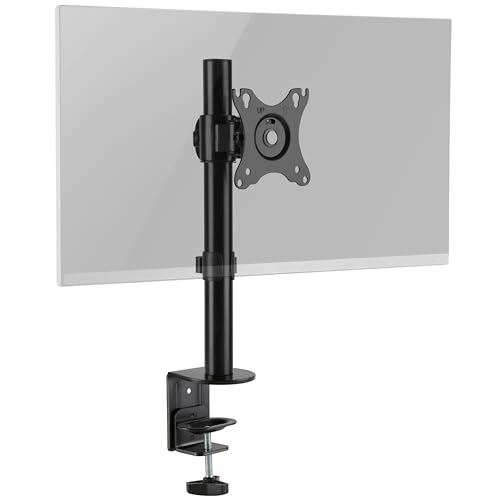 RICOO Monitor Halterung Tisch, VESA Tischhalterung für 17 - 32 Zoll, Monitorhalterung 1 Monitor Arm TS3411, Bildschirmhalterung Neigbar Schwenkbar Monitorarm Bildschirm Halterung Halter Monitorhalter von RICOO