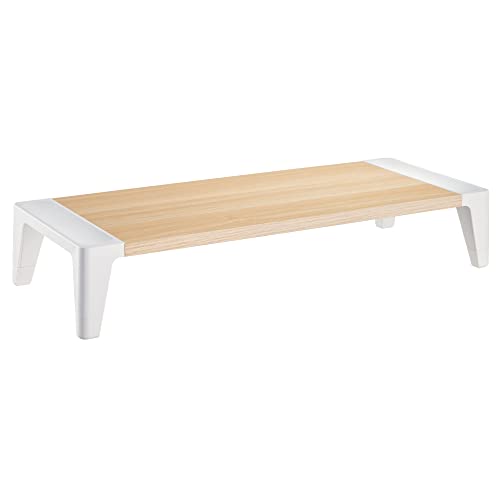 RICOO Monitorständer Monitor Ständer für Computermonitore - FS0142 Schreibtischaufsatz 554 x 215 x 100 mm Holz & Weiss Bildschirmerhöhung PC Computer Bildschirmständer Laptop Tisch Laptoptisch RICOO Monitorständer Monitor Ständer für Computermonitore - FS0142 Schreibtischaufsatz 554 x 215 x 100 mm Holz & Weiss Bildschirmerhöhung PC Computer Bildschirmständer Laptop Tisch Laptoptisch von RICOO
