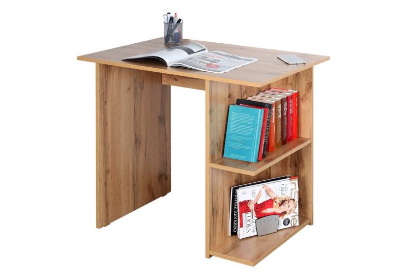 RICOO Schreibtisch WM089-EW, mit Regal Bürotisch Stauraum Tisch Kinder Computertisch Arbeitstisch von RICOO