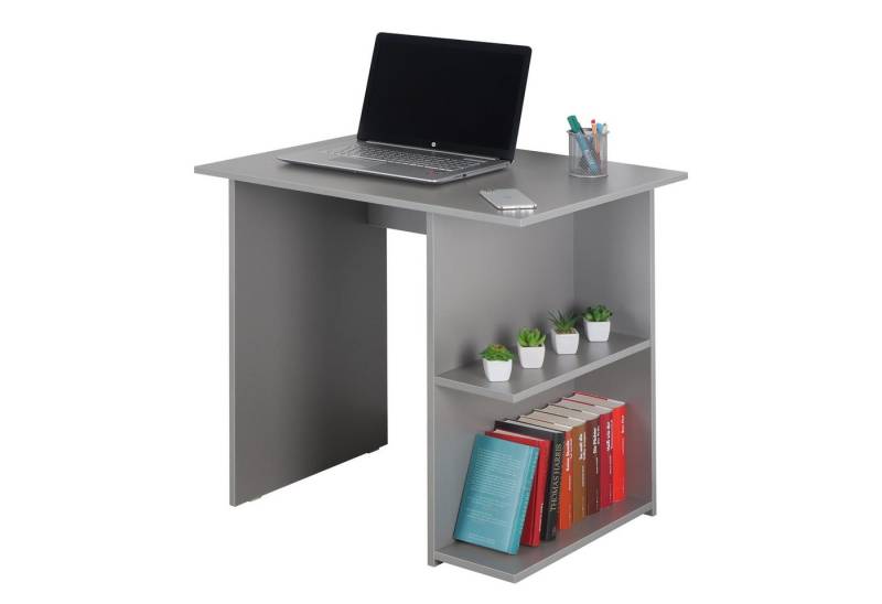RICOO Schreibtisch WM089-PL, mit Regal Bürotisch Stauraum Tisch Kinder Computertisch Arbeitstisch von RICOO