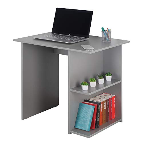 RICOO Schreibtisch klein 82 x 76 x 60 cm WM089-PL grau – Bürotisch Sekretär von RICOO