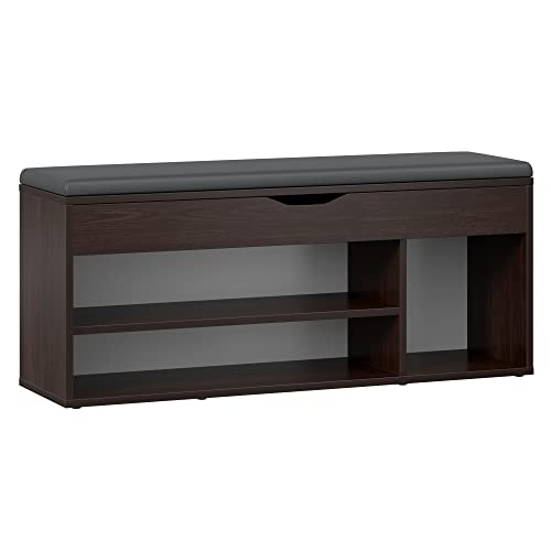 RICOO Schuhbank mit Sitzfläche 104x49x30cm Pressholz Dunkelbraun Schuhregal mit Sitzbank mit Stauraum WM034-EB-A Schuhschrank mit Sitzbank Schuhregal mit Sitzfläche Aufklappbar Sitzbänke & Truhen RICOO Schuhbank mit Sitzfläche 104x49x30cm Pressholz Dunkelbraun Schuhregal mit Sitzbank mit Stauraum WM034-EB-A Schuhschrank mit Sitzbank Schuhregal mit Sitzfläche Aufklappbar Sitzbänke & Truhen von RICOO