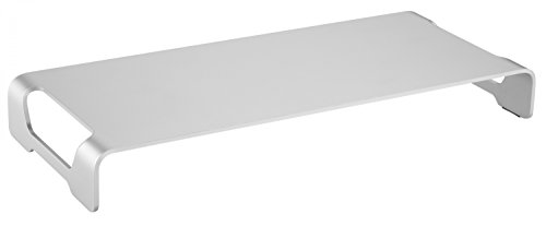 RICOO Ständer für Computermonitore bis 32 Zoll, Monitor Schreibtischaufsatz - Aluminium Lapdesk MTS042 Monitorständer Bildschirmerhöhung Bildschirmständer Laptop Tisch Laptoptisch von RICOO