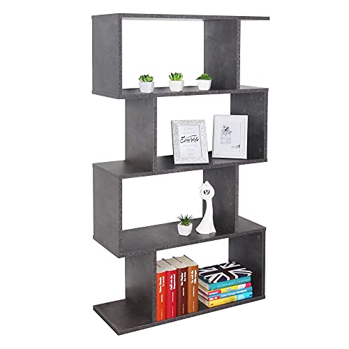 RICOO Standregal 4 Regalböden WM071-BG Raumteiler Regal schmal betongrau 129×70×25 cm Bücherregal Holzregal Wand Würfelregal Büroregal klein Regale & Ablagen Bookshelf Wandregal Holz RICOO Standregal 4 Regalböden WM071-BG Raumteiler Regal schmal betongrau 129×70×25 cm Bücherregal Holzregal Wand Würfelregal Büroregal klein Regale & Ablagen Bookshelf Wandregal Holz von RICOO