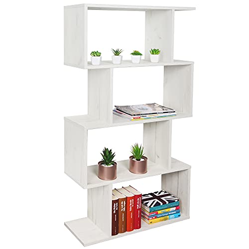RICOO Standregal 4 Regalböden WM071-EP Raumteiler Regal schmal Eiche weiß 129×70×25 cm Bücherregal Holzregal Wand Würfelregal Büroregal klein Regale & Ablagen Bookshelf Wandregal Holz RICOO Standregal 4 Regalböden WM071-EP Raumteiler Regal schmal Eiche weiß 129×70×25 cm Bücherregal Holzregal Wand Würfelregal Büroregal klein Regale & Ablagen Bookshelf Wandregal Holz von RICOO