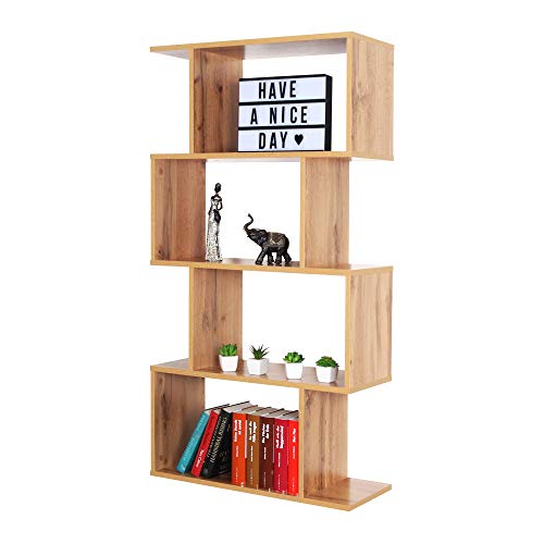 RICOO Standregal 4 Regalböden WM071-EW Raumteiler Regal schmal Eiche braun 129×70×25 cm Bücherregal Holzregal Wand Würfelregal Büroregal klein Regale & Ablagen Bookshelf Wandregal Holz RICOO Standregal 4 Regalböden WM071-EW Raumteiler Regal schmal Eiche braun 129×70×25 cm Bücherregal Holzregal Wand Würfelregal Büroregal klein Regale & Ablagen Bookshelf Wandregal Holz von RICOO