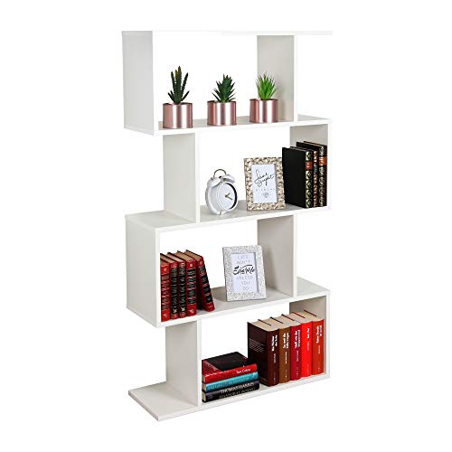 RICOO Standregal 4 Regalböden WM071-WM Raumteiler Regal weiß matt 129 ×70×25 cm Bücherregal Holzregal Wand Würfelregal Büroregal klein Regale & Ablagen Bookshelf Wandregal Holz RICOO Standregal 4 Regalböden WM071-WM Raumteiler Regal weiß matt 129 ×70×25 cm Bücherregal Holzregal Wand Würfelregal Büroregal klein Regale & Ablagen Bookshelf Wandregal Holz von RICOO
