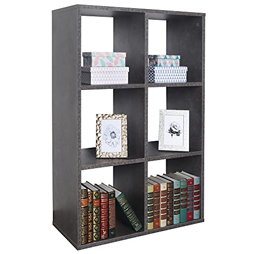 RICOO Standregal 6 Regalböden WM078-BG Raumteiler Regal schmal betonoptik grau 97×65×30 cm Bücherregal Holzregal Wand Würfelregal Büroregal klein Regale & Ablagen Bookshelf Wandregal Holz RICOO Standregal 6 Regalböden WM078-BG Raumteiler Regal schmal betonoptik grau 97×65×30 cm Bücherregal Holzregal Wand Würfelregal Büroregal klein Regale & Ablagen Bookshelf Wandregal Holz von RICOO