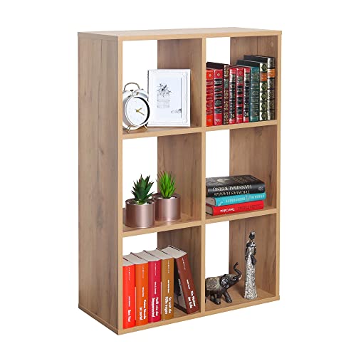 RICOO Standregal 6 Regalböden WM078-EG Raumteiler Regal schmal Eiche braun 97×65×30 cm Bücherregal Holzregal Wand Würfelregal Büroregal klein Regale & Ablagen Bookshelf Wandregal Holz RICOO Standregal 6 Regalböden WM078-EG Raumteiler Regal schmal Eiche braun 97×65×30 cm Bücherregal Holzregal Wand Würfelregal Büroregal klein Regale & Ablagen Bookshelf Wandregal Holz von RICOO