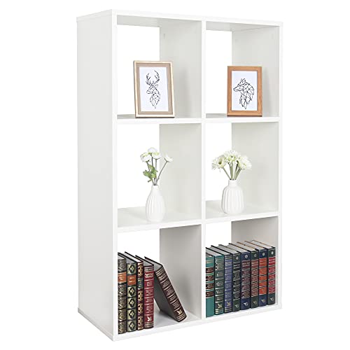 RICOO Standregal 6 Regalböden WM078-WM Raumteiler Regal weiß 97×65×30 cm Bücherregal Holzregal Wand Würfelregal Büroregal klein Regale & Ablagen Bookshelf Wandregal Holz RICOO Standregal 6 Regalböden WM078-WM Raumteiler Regal weiß 97×65×30 cm Bücherregal Holzregal Wand Würfelregal Büroregal klein Regale & Ablagen Bookshelf Wandregal Holz von RICOO