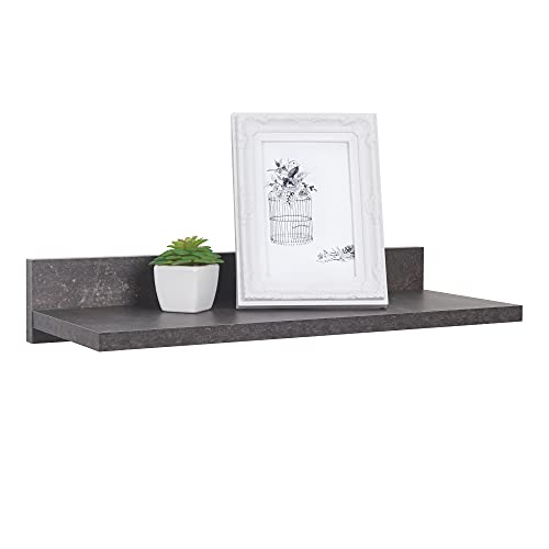 RICOO Wandregal 45 x 8 x 19 Grau Beton Optik, Spanplatte aus Holz, Hängereral WM056-BG, Regal Wand, Bücherregal Bilderregal Fotoregal Küchenregal Hängend Wandboard Regalbrett Schweberegal RICOO Wandregal 45 x 8 x 19 Grau Beton Optik, Spanplatte aus Holz, Hängereral WM056-BG, Regal Wand, Bücherregal Bilderregal Fotoregal Küchenregal Hängend Wandboard Regalbrett Schweberegal von RICOO